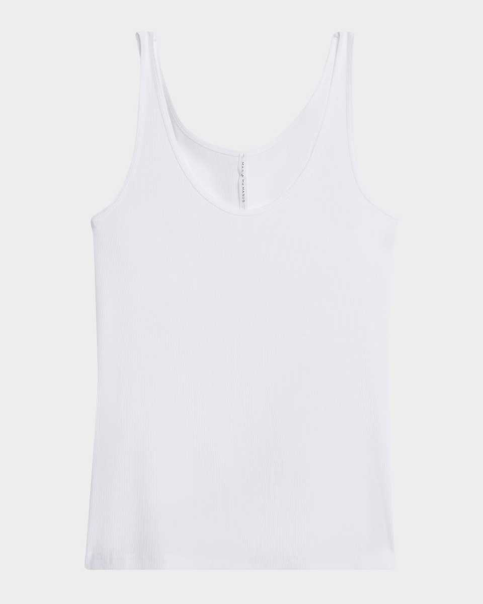 Scoop-Neck Ribbed Tank Top